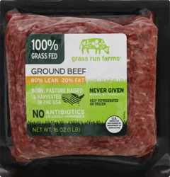 Grass Run Farms Ground 80/20 Beef 16 oz