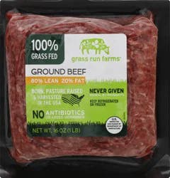Grass Run Farms Ground 80/20 Beef 16 oz