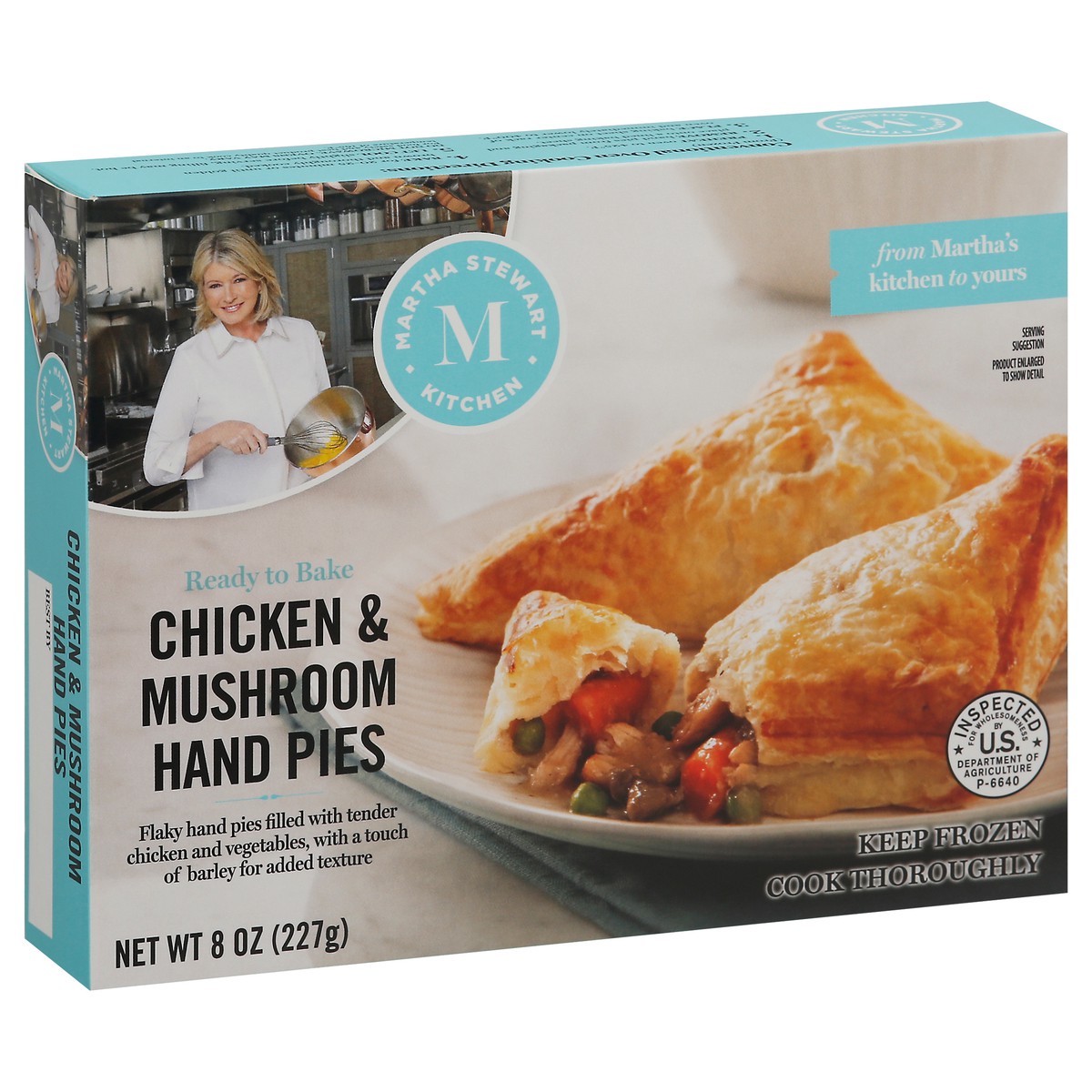 slide 2 of 9, Martha Stewart Kitchen Chicken & Mushroom Hand Pies, 2 ct; 9 oz