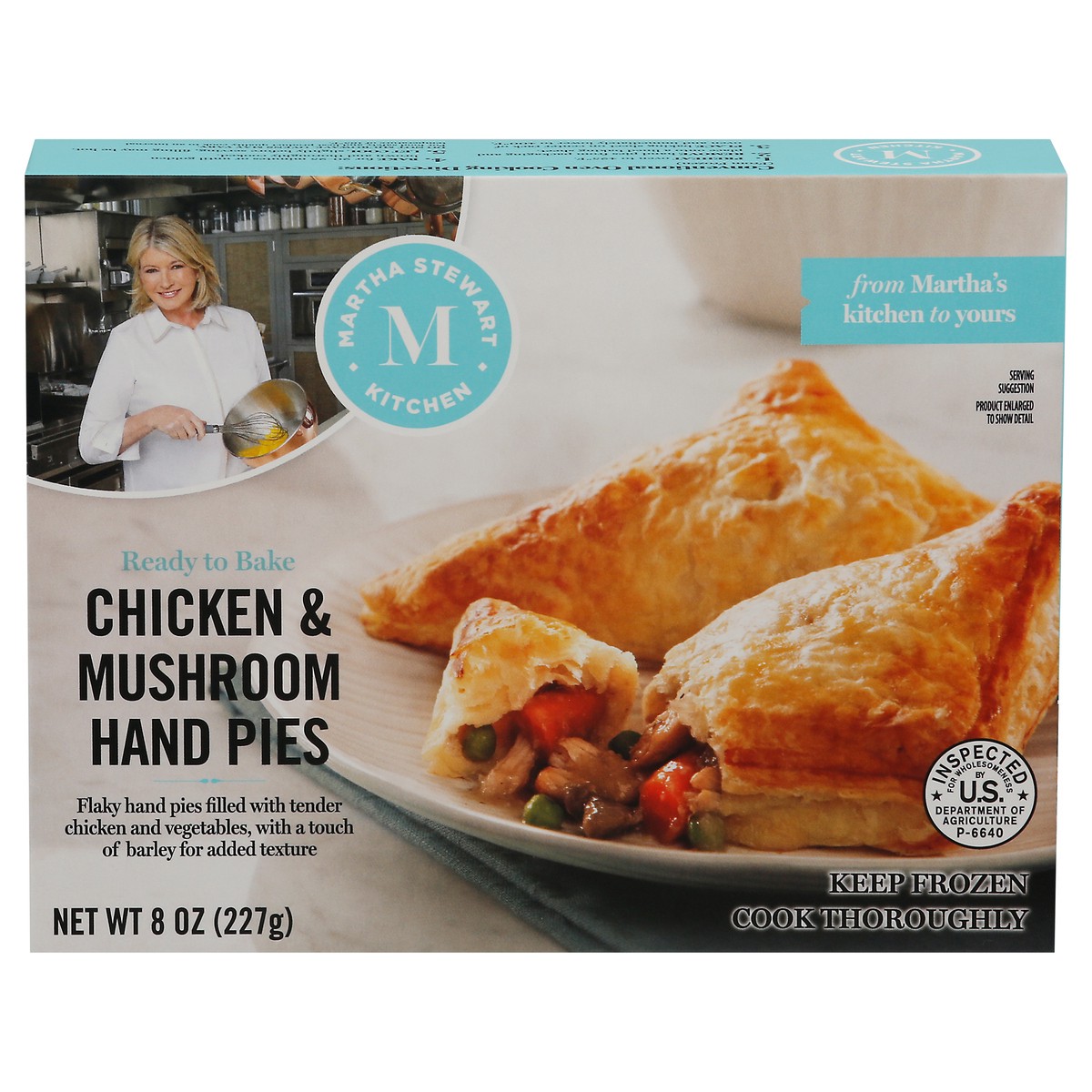 slide 1 of 9, Martha Stewart Kitchen Chicken & Mushroom Hand Pies, 2 ct; 9 oz