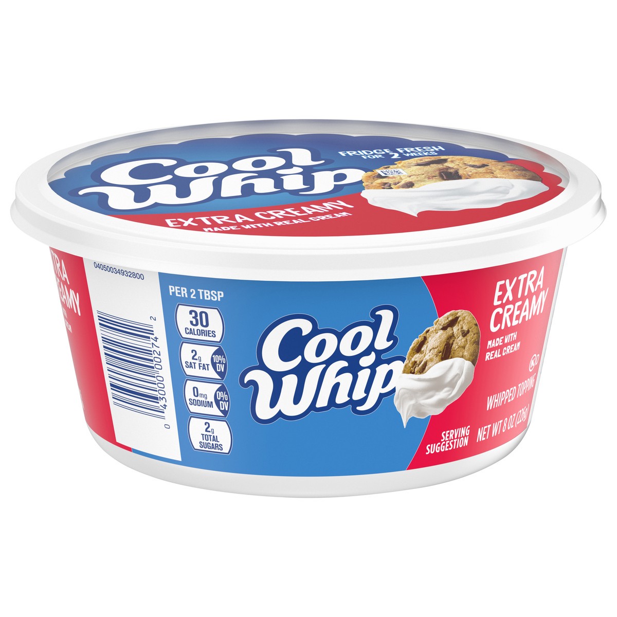 slide 4 of 13, Cool Whip Extra Creamy Whipped Topping, 8 oz Tub, 8 oz