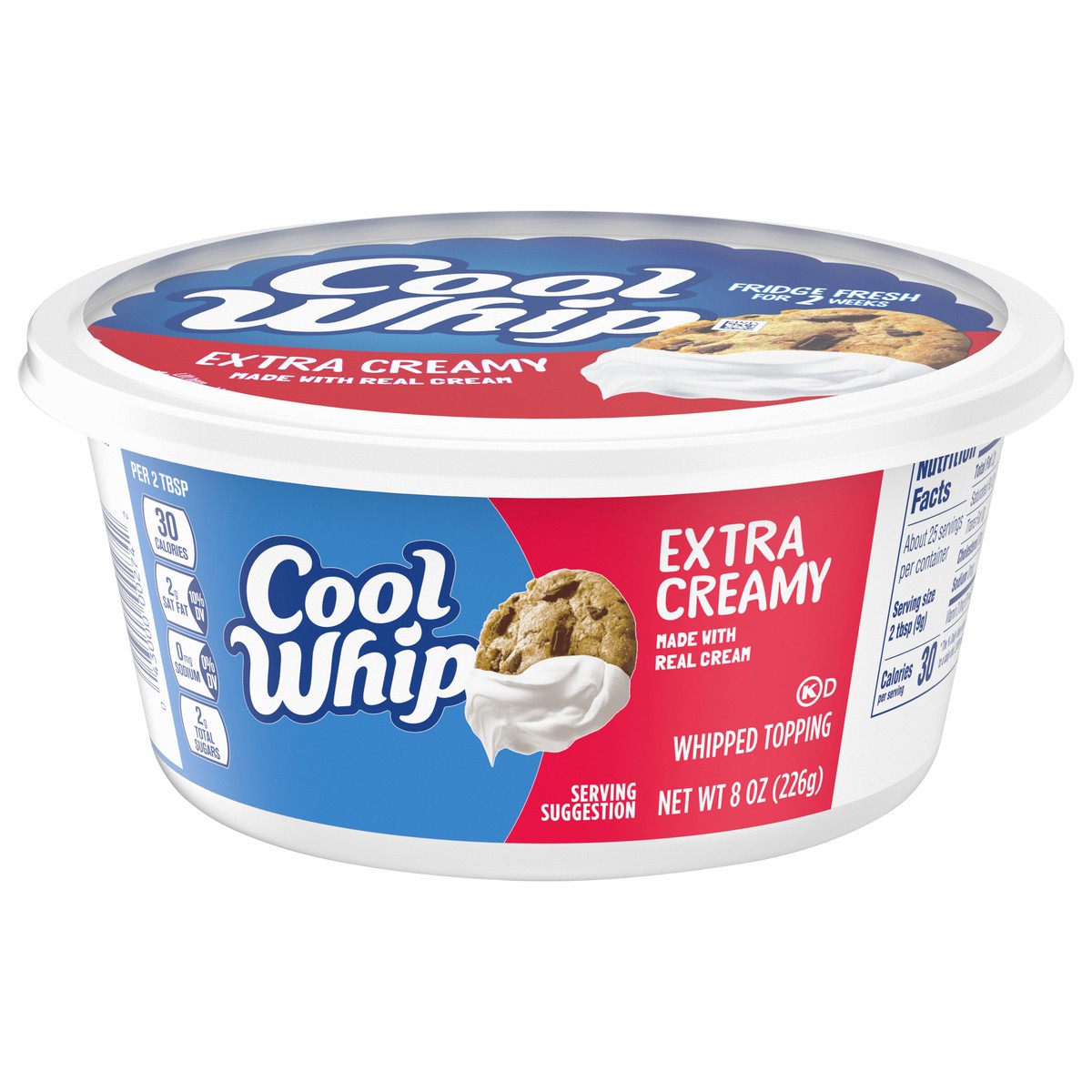 slide 9 of 13, Cool Whip Extra Creamy Whipped Topping, 8 oz Tub, 8 oz