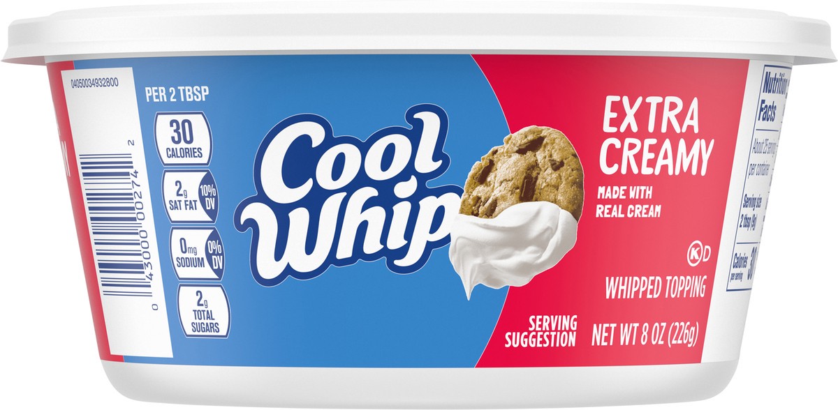 slide 6 of 13, Cool Whip Extra Creamy Whipped Topping, 8 oz Tub, 8 oz