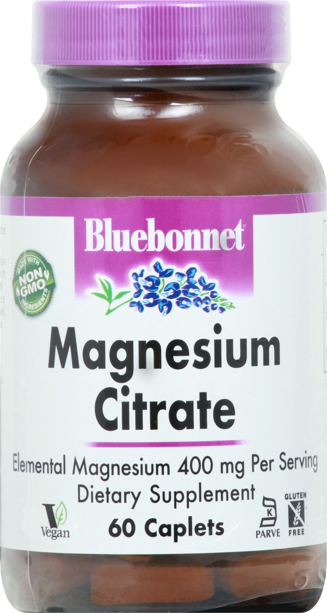 slide 5 of 12, Bluebonnet Nutrition Caplets Magnesium Citrate 60 ea, 60 ct