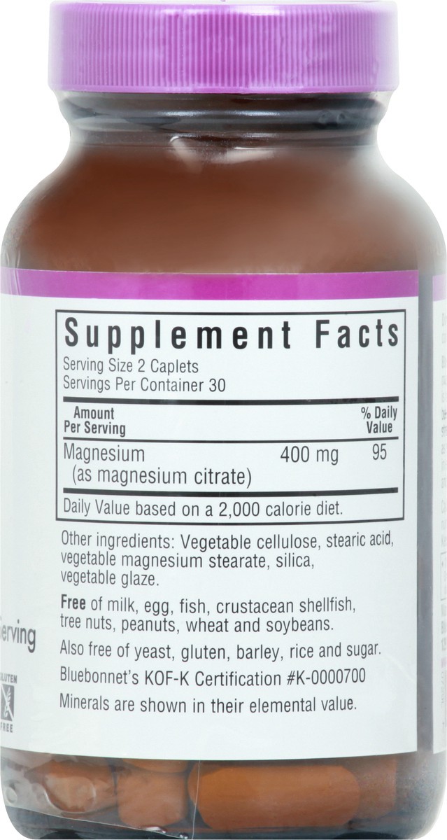 slide 7 of 12, Bluebonnet Nutrition Caplets Magnesium Citrate 60 ea, 60 ct