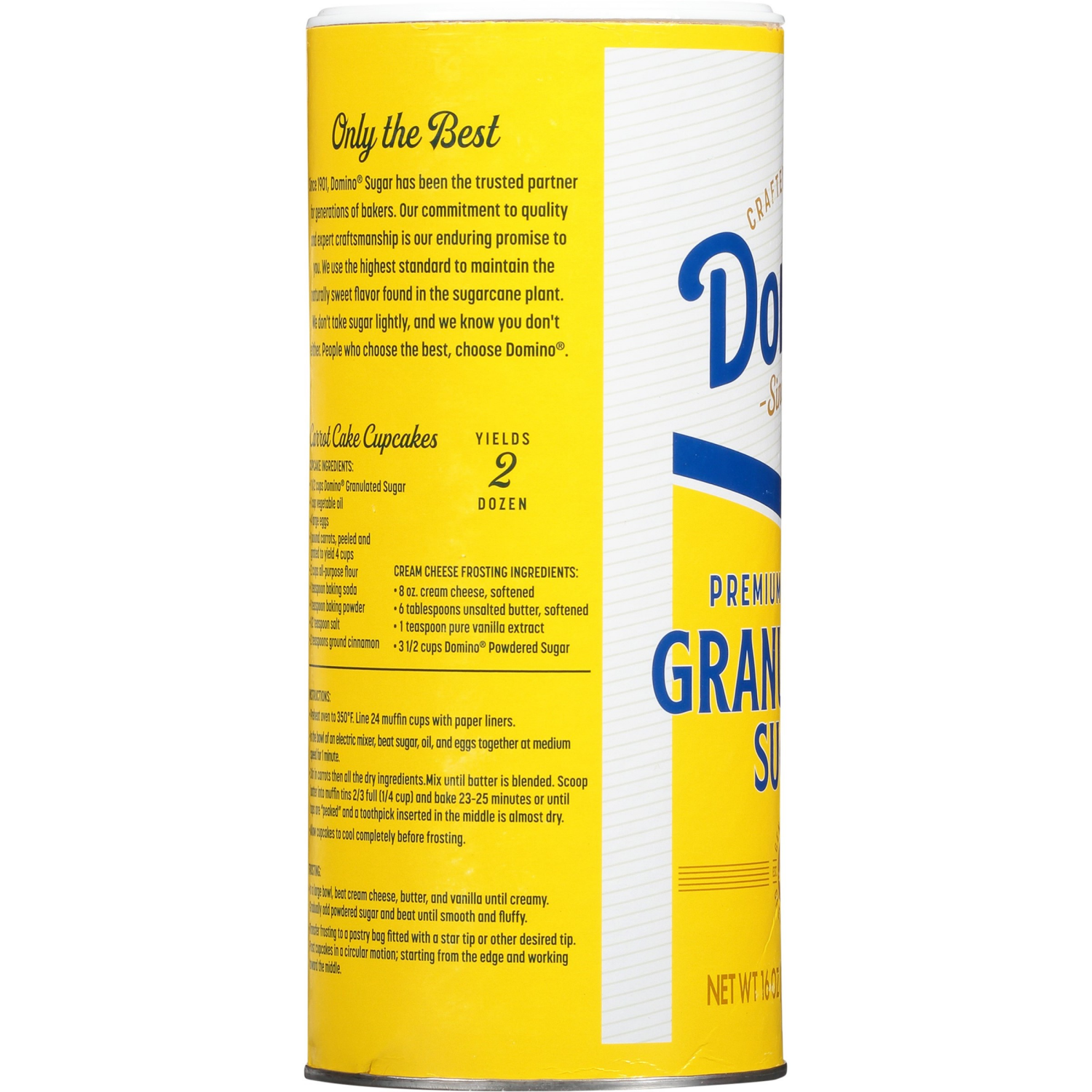 slide 4 of 4, Domino Pure Cane Granulated Sugar Canister - 16 oz, 16 oz