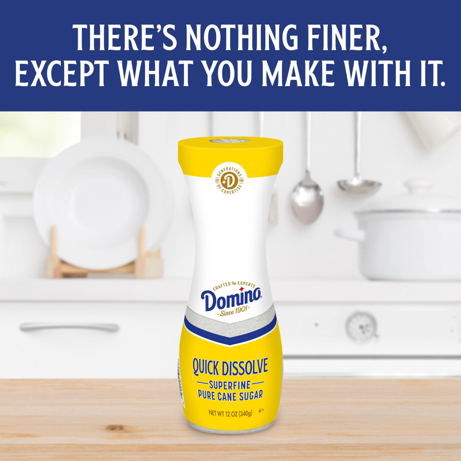 slide 3 of 4, Domino Quick Dissolve Superfine Pure Cane Sugar 12 oz Flip Top Canister, 12 oz