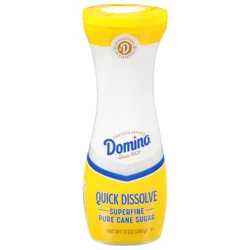 Domino Quick Dissolve Superfine Pure Cane Sugar 12 oz Flip Top Canister