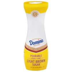 Domino Pourable Pure Cane Light Brown Sugar 10 oz Flip Top Canister