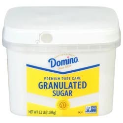Domino Premium Pure Cane Granulated Sugar 3.5 lb Tub