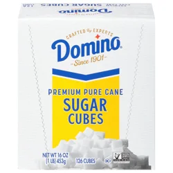 Domino Premium Pure Cane Sugar Cubes 126 count, 1 lb