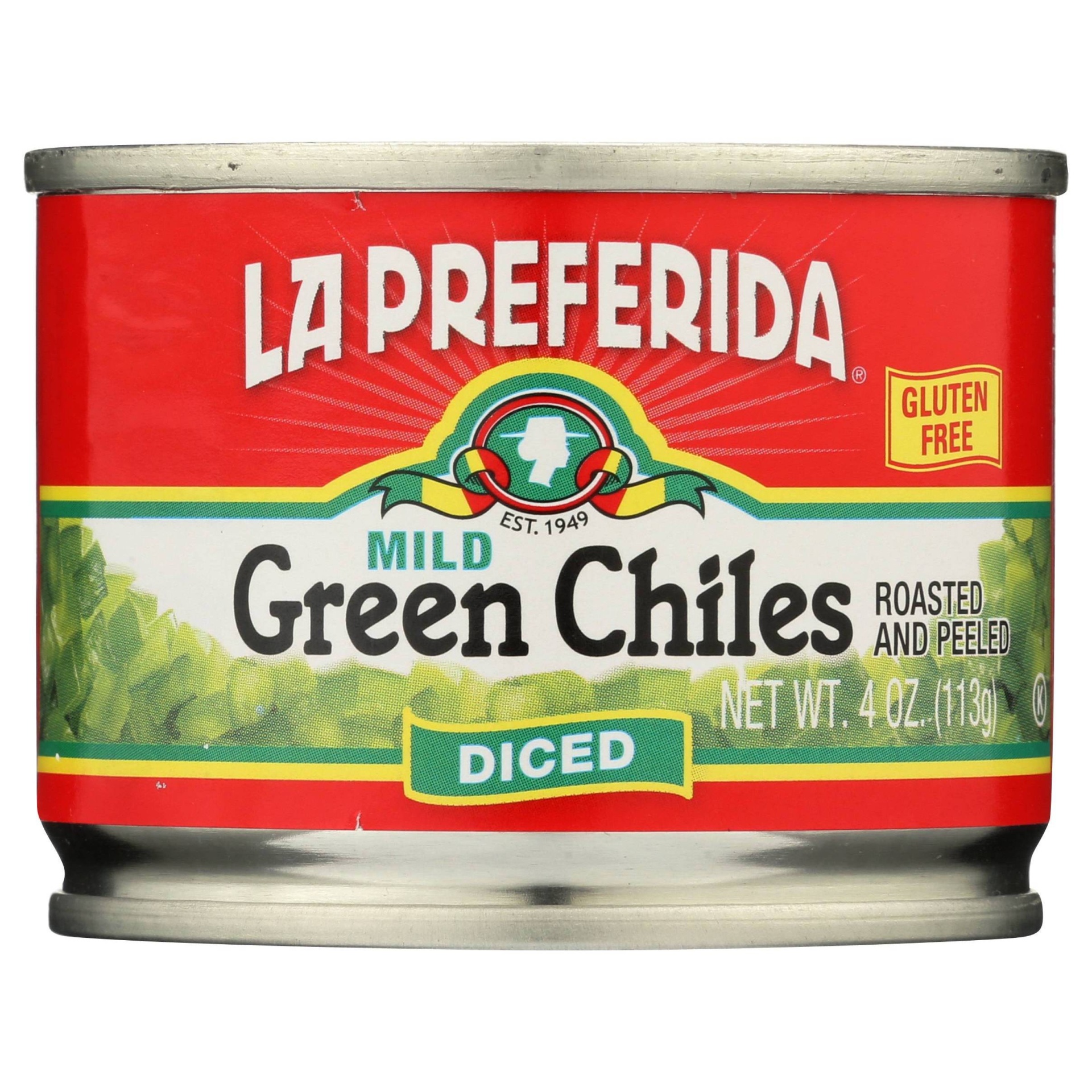 slide 1 of 4, La Preferida Diced Roasted And Peeled Mild Green Chiles, 4 oz