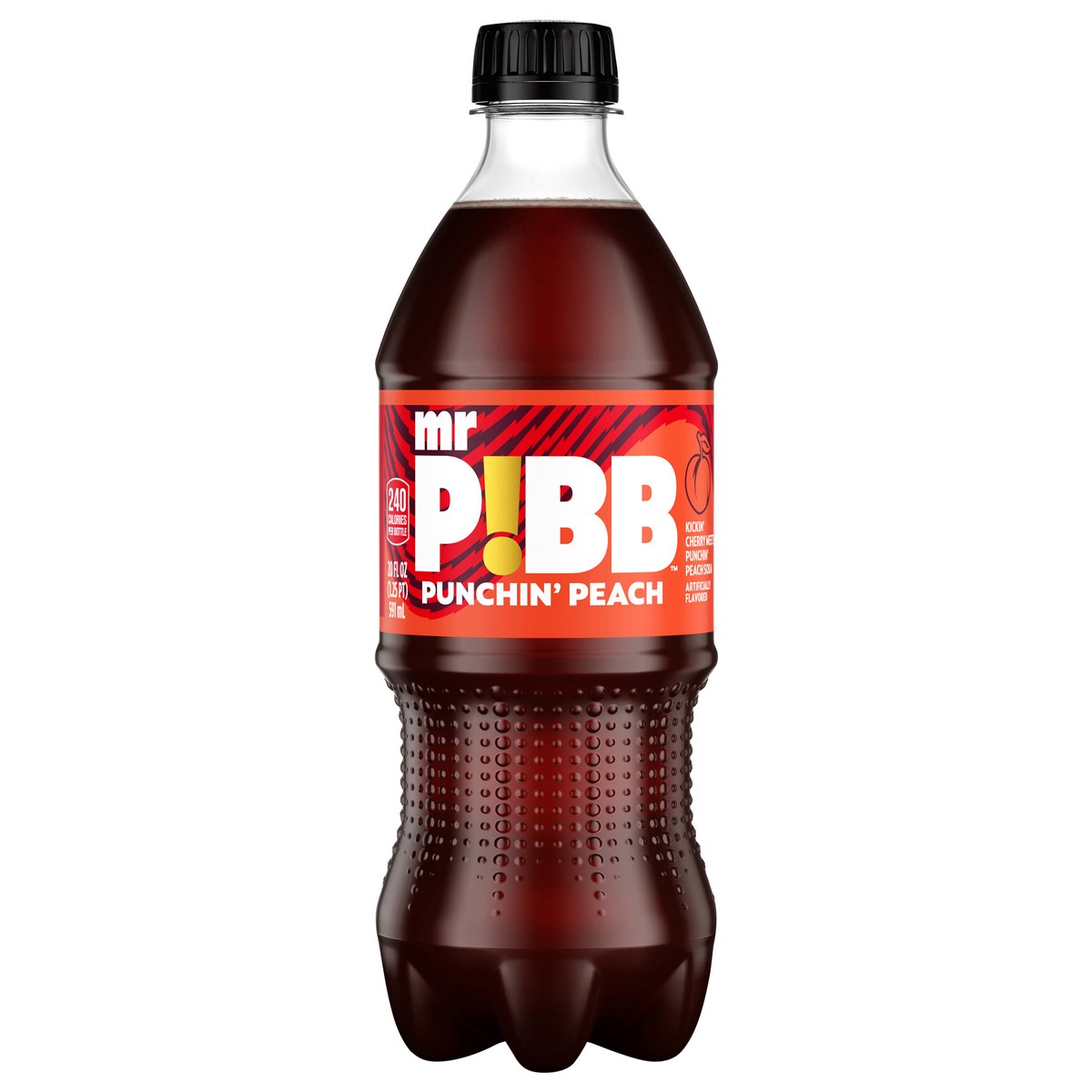 slide 1 of 14, Mr. Pibb Punchin' Peach 20 fl oz, 20 inoz in