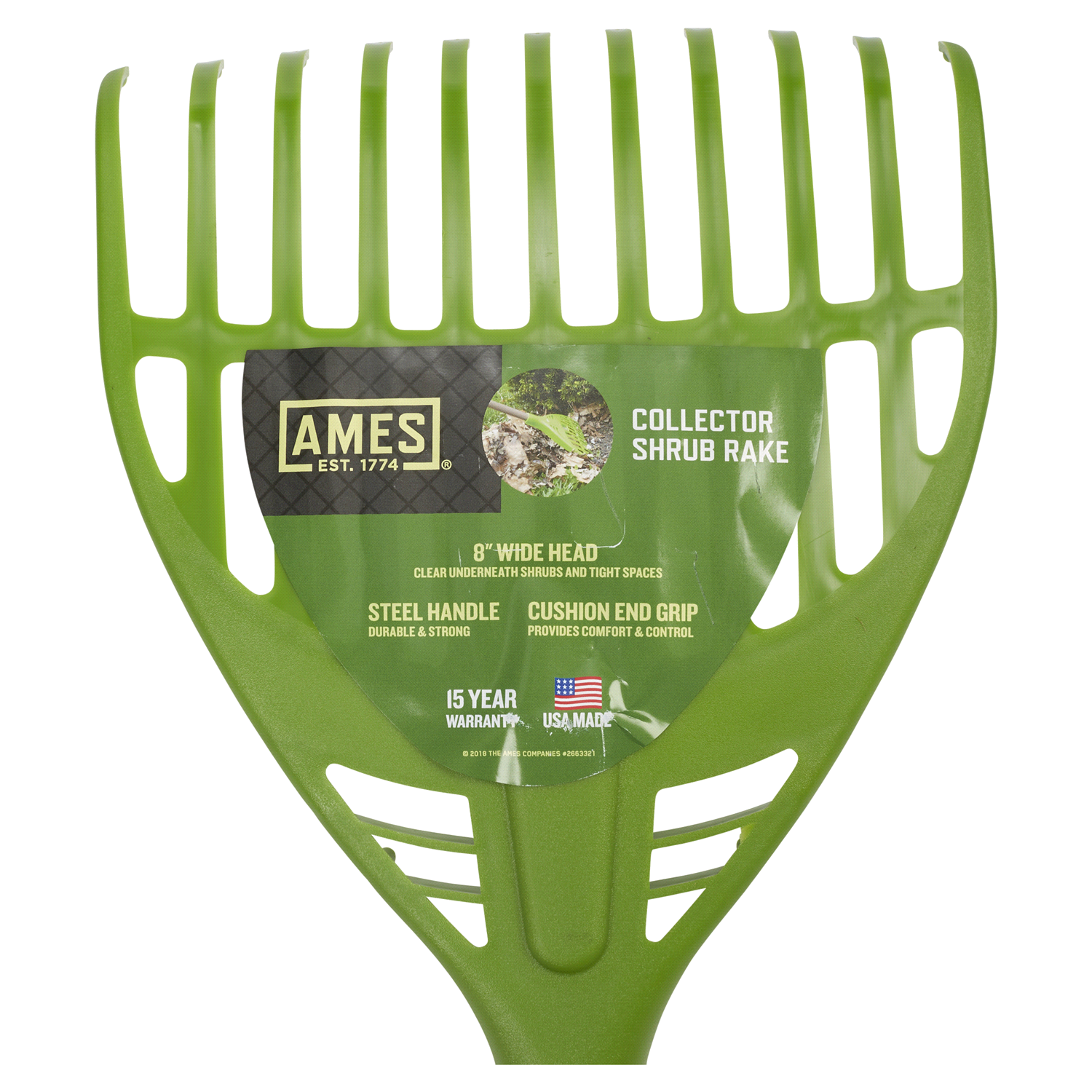 slide 2 of 2, Ames Shrub Rake, 8 in