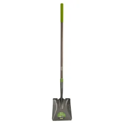 Ames Long Handle Square Point Shovel, Fiberglass Handle