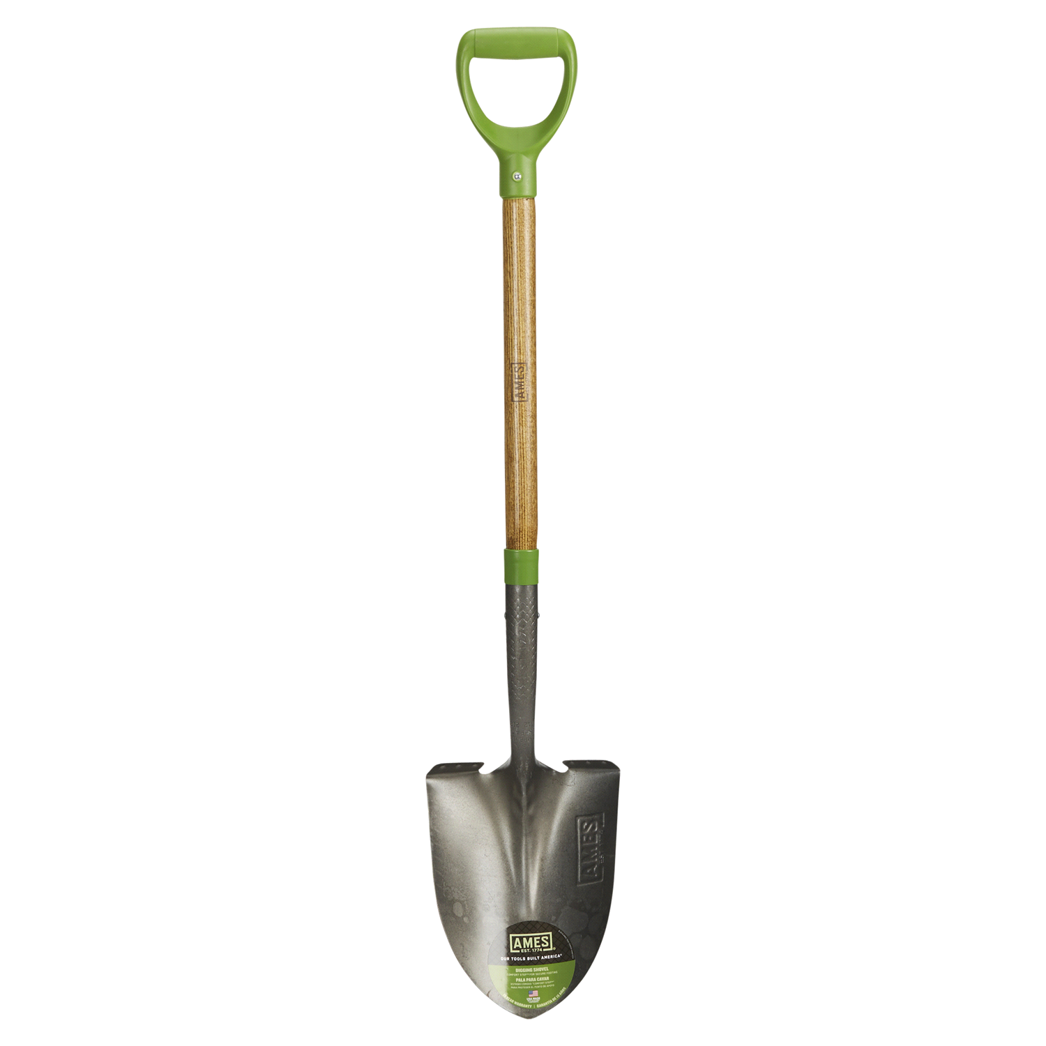 slide 1 of 1, Ames D-Handle Round Point Shovel, Wood Handle, 1 ct