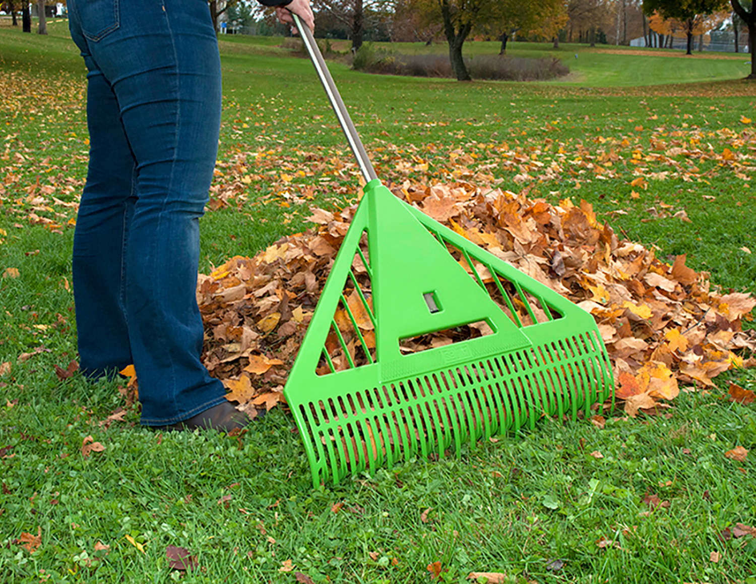 slide 4 of 5, AMES Dual Tine Leaf Rake, 1 ct