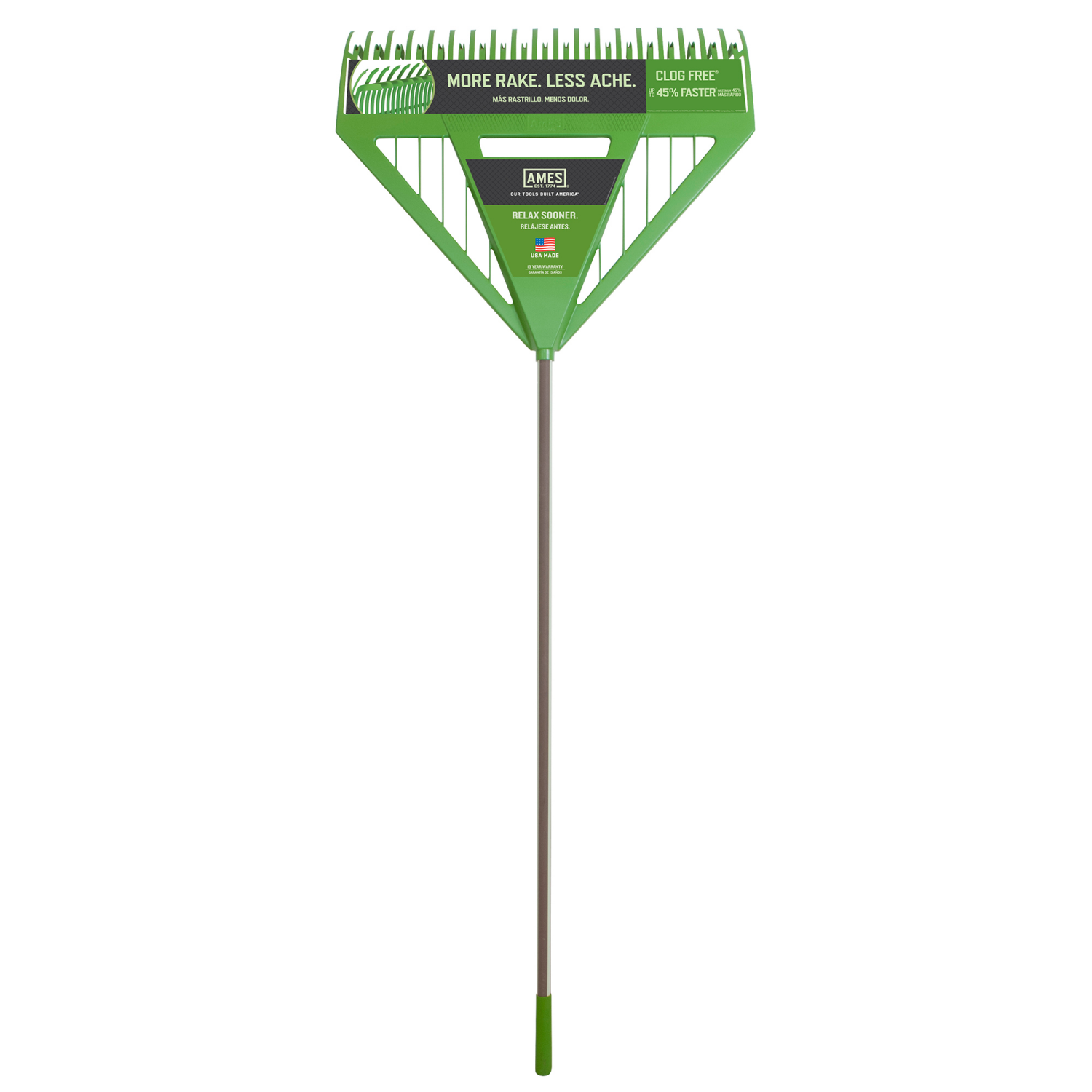 slide 1 of 5, AMES Dual Tine Leaf Rake, 1 ct
