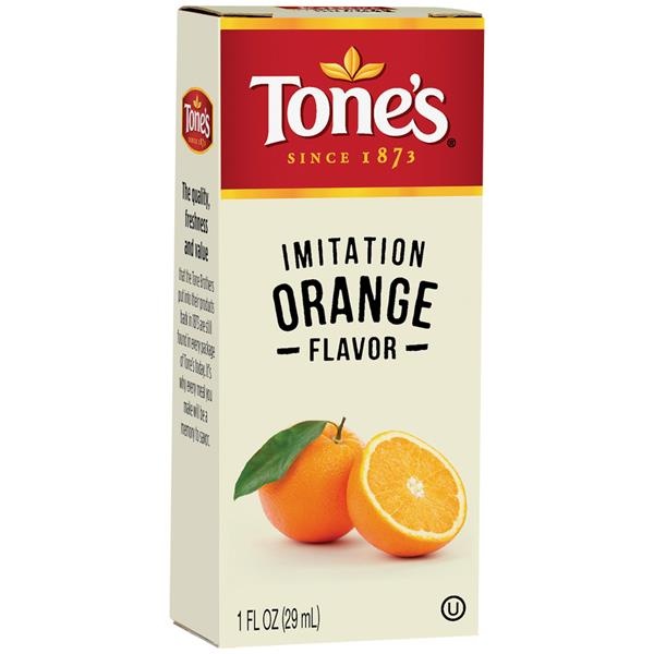 slide 1 of 1, Tone's Imitation Orange Flavor, 1 fl oz