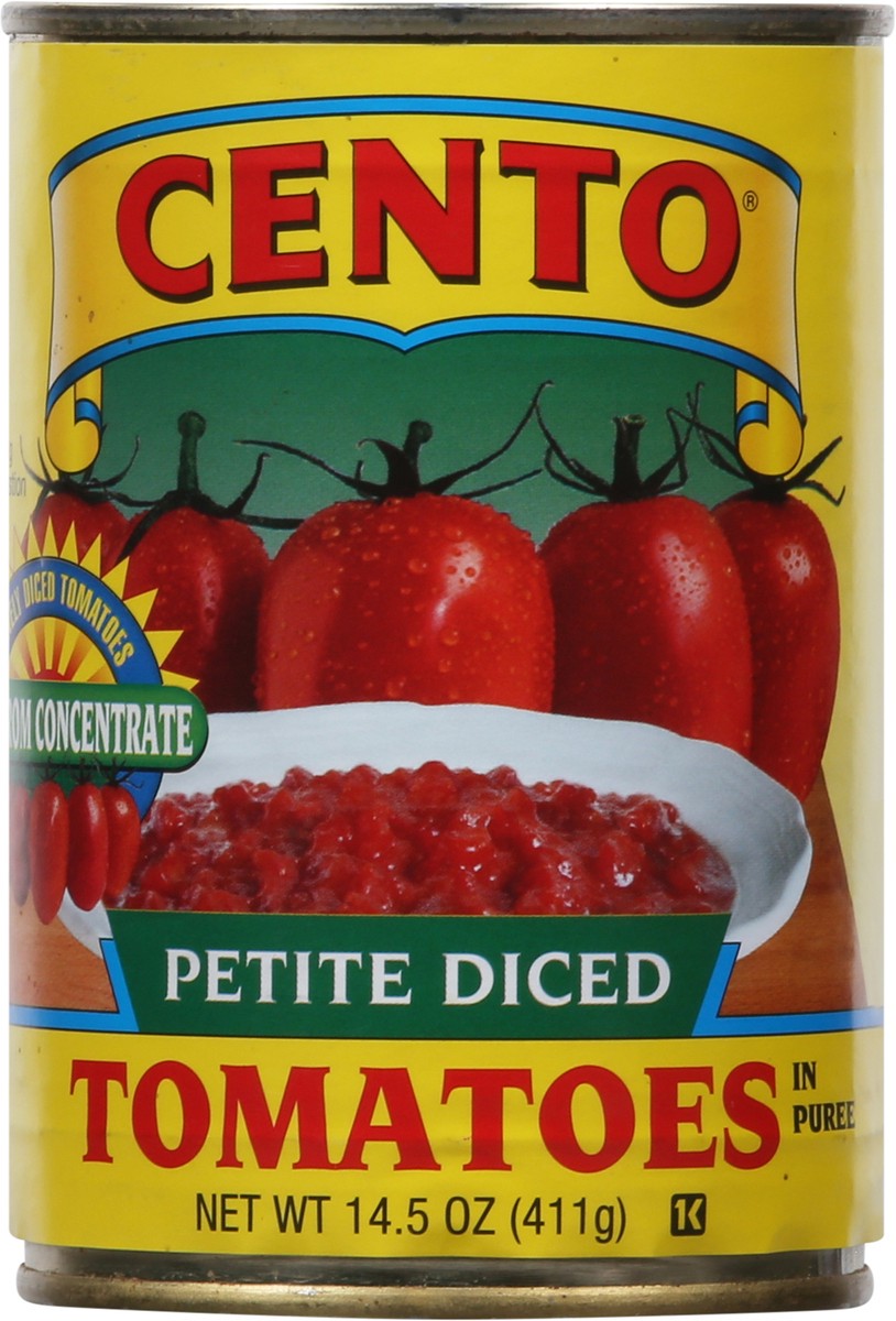 slide 6 of 13, Cento Petite Diced Tomatoes in Puree 14.5 oz, 14.5 oz