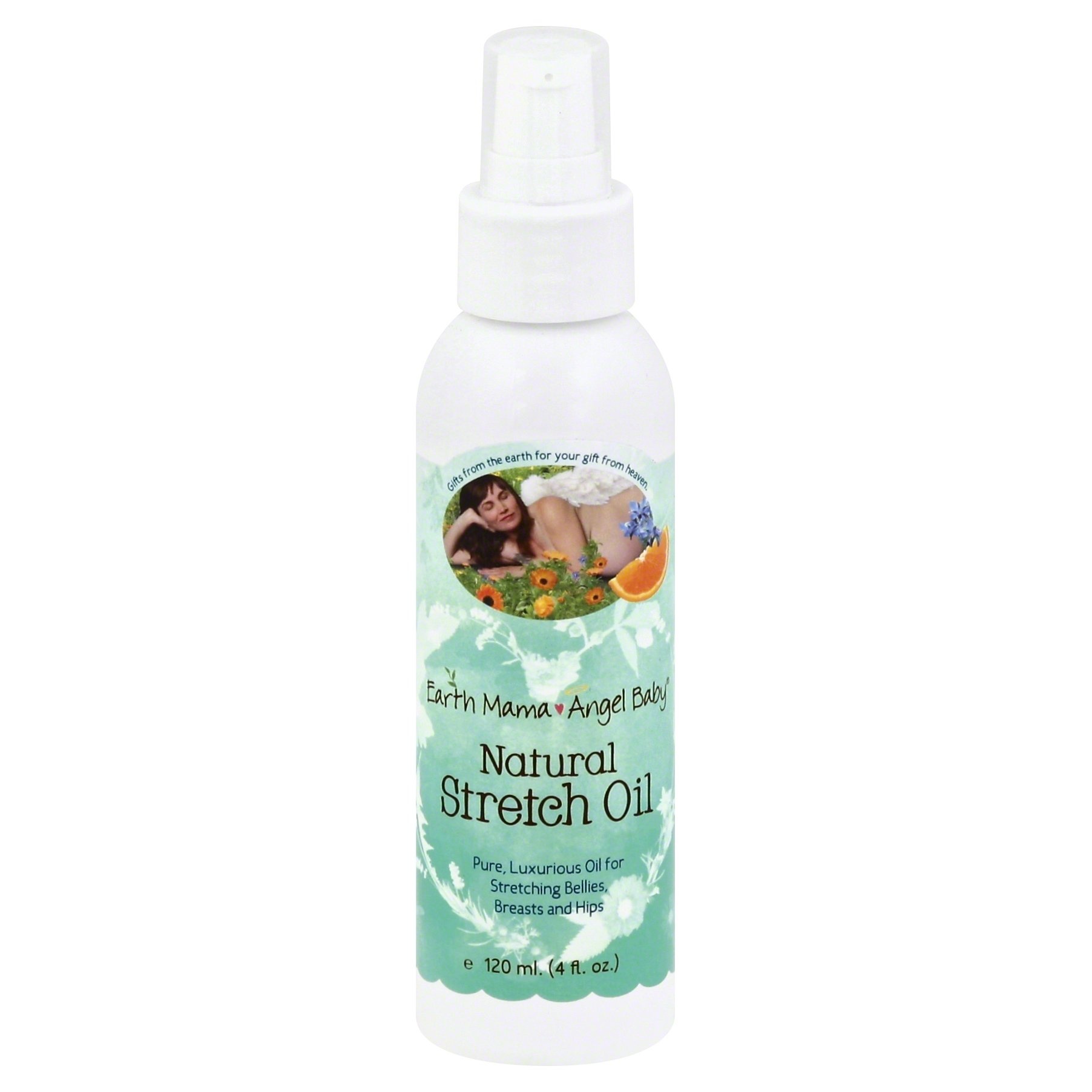 slide 1 of 1, Earth Mama Angel Baby Natural Stretch Oil, 4 oz