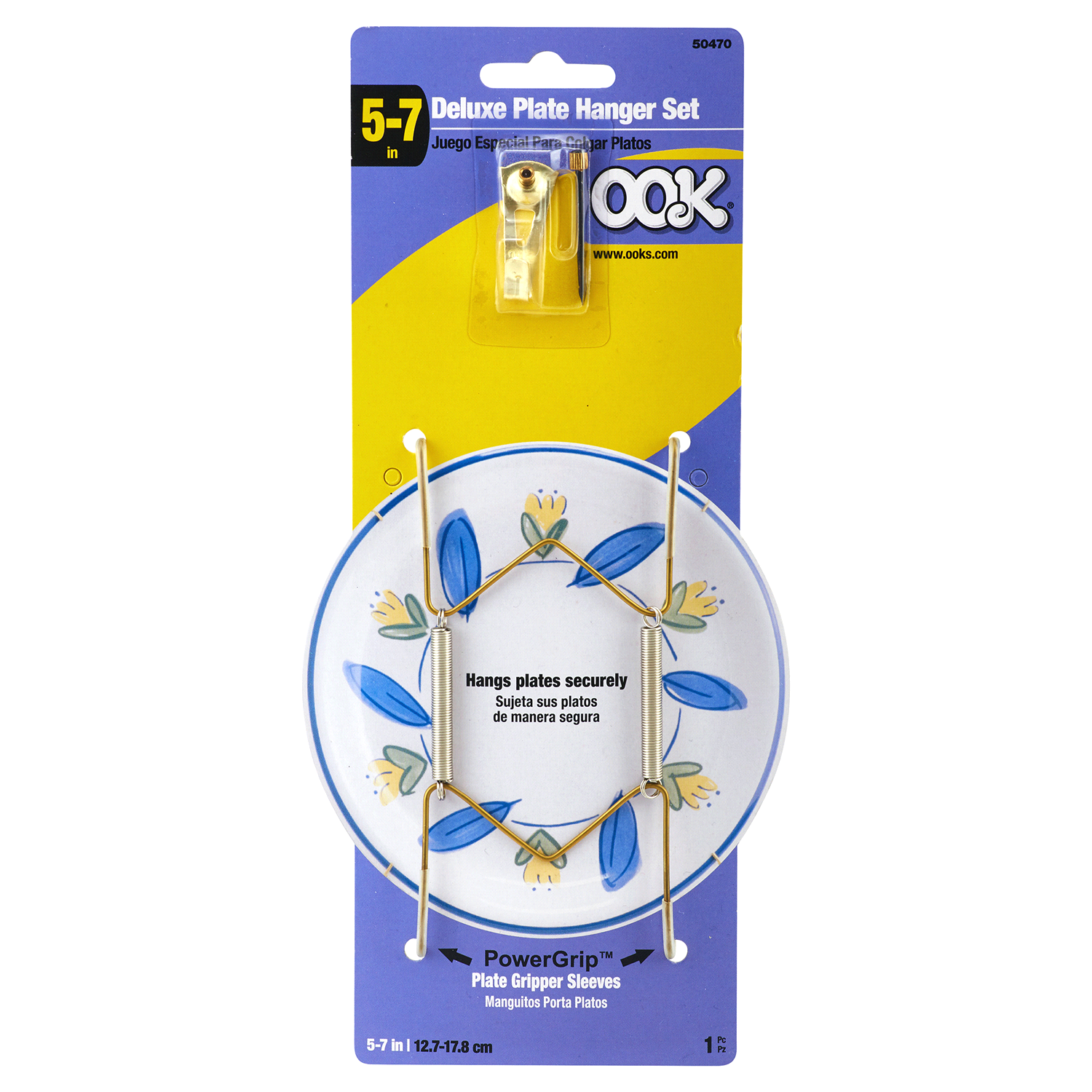 slide 1 of 1, OOK Deluxe Plate Hanger Set, 5"-7", 1 ct