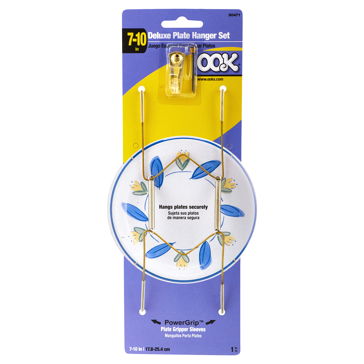 slide 1 of 1, OOK Deluxe Plate Hanger Set, 7"-10", 1 ct