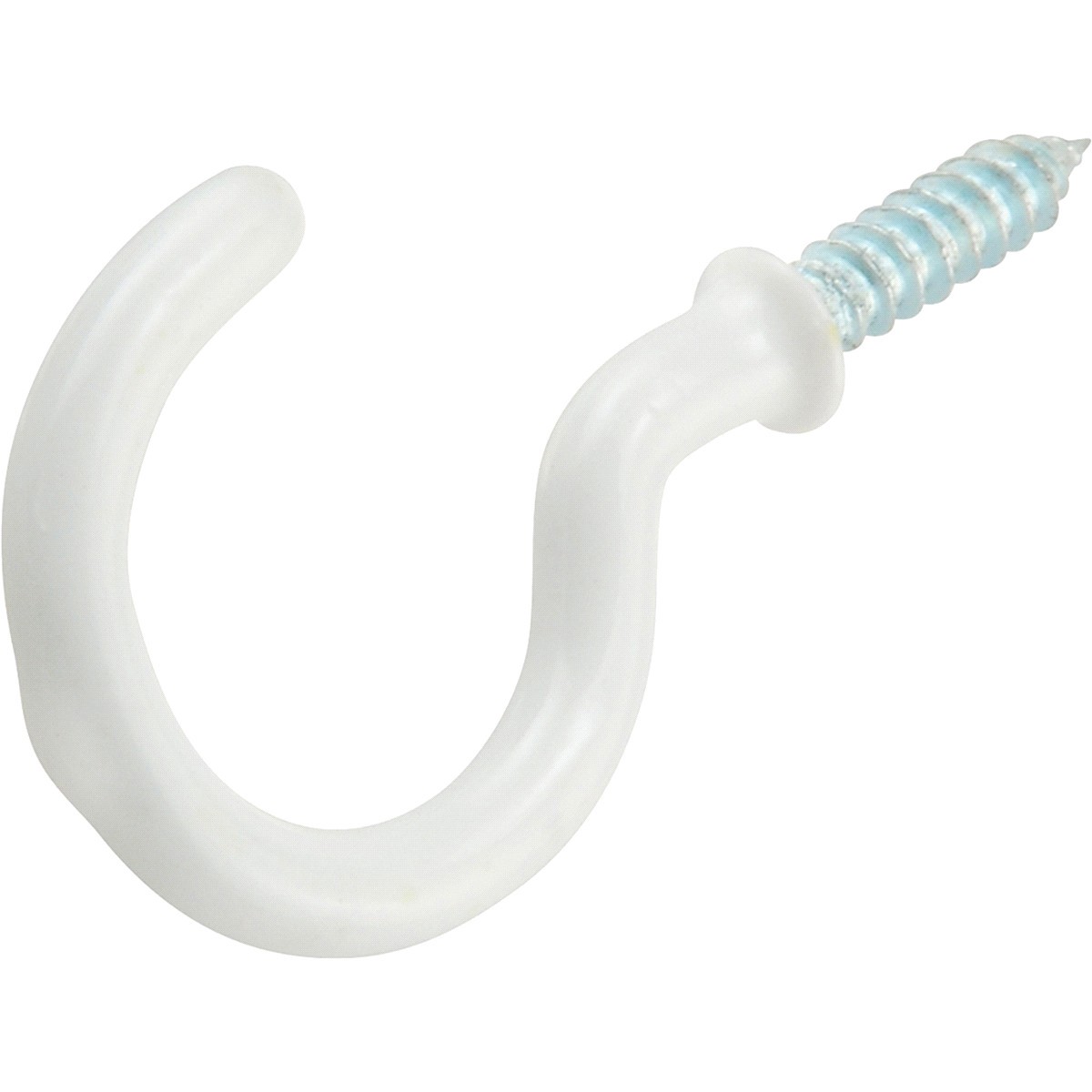slide 2 of 2, Hillman OOK White Vinyl Cup Hooks, 2-1/4", 4 ct