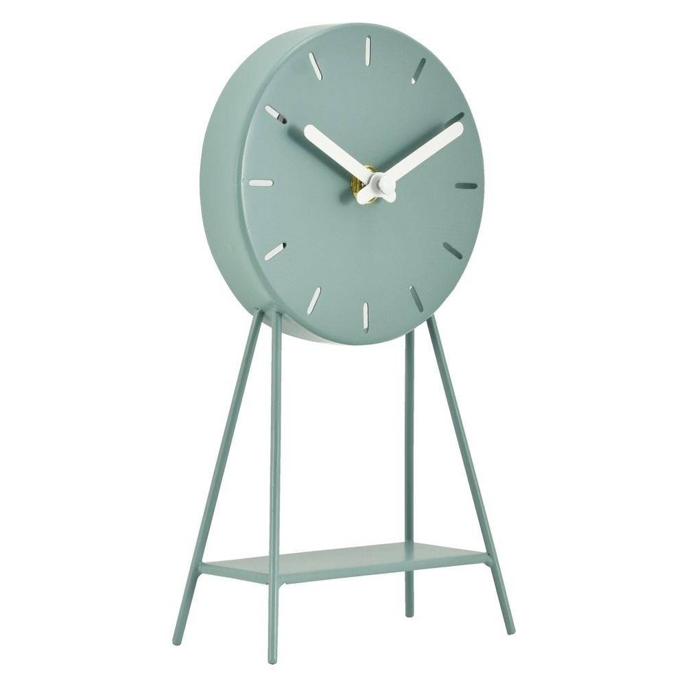 slide 2 of 4, Project 62 Metal Pedestal Desk Clock - Sage , 1 ct