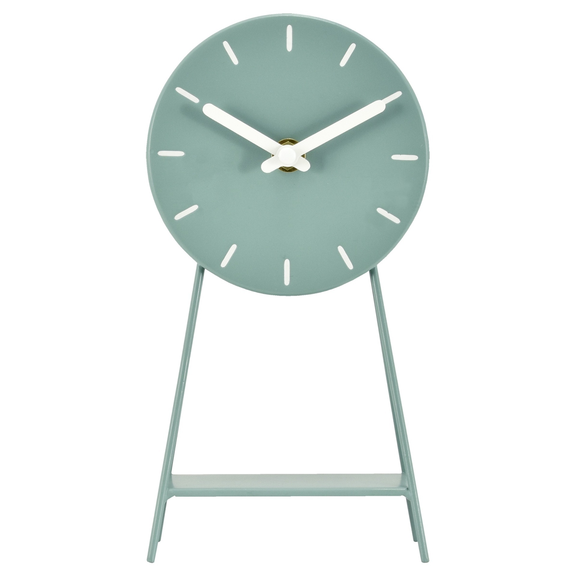 slide 1 of 4, Project 62 Metal Pedestal Desk Clock - Sage , 1 ct