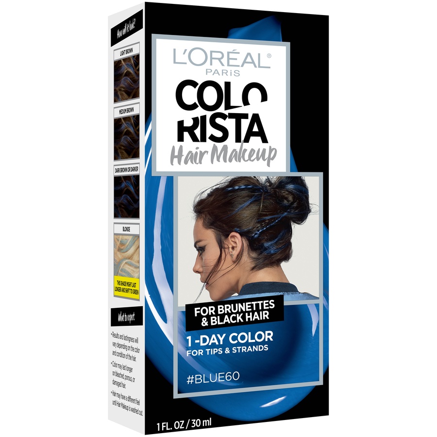 slide 3 of 8, L'Oréal Colorista Hair Makeup Blue Temporary, 1 fl oz