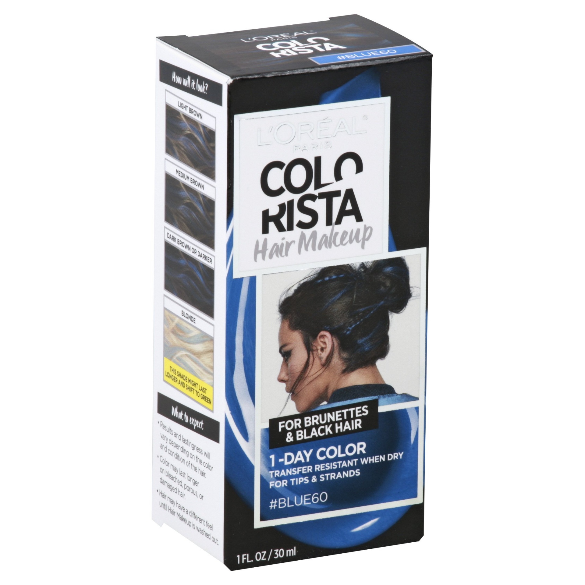 slide 1 of 8, L'Oréal Colorista Hair Makeup Blue Temporary, 1 fl oz