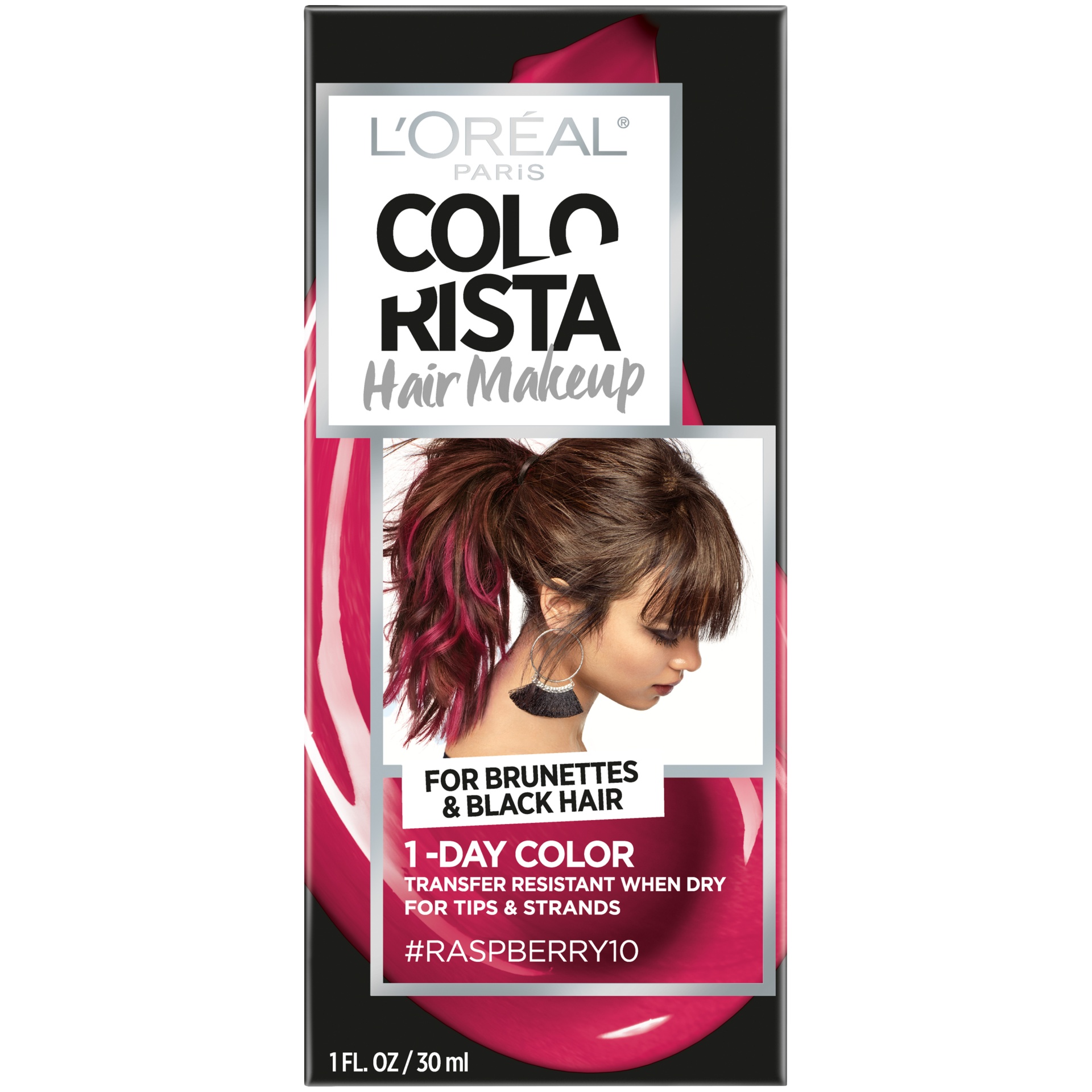 slide 2 of 8, L'Oréal Paris Colorista Hair Makeup-  Raspberry, 1 fl oz