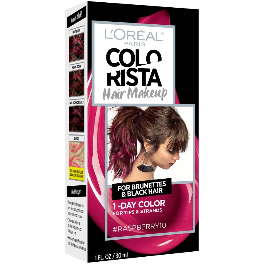 slide 1 of 8, L'Oréal Paris Colorista Hair Makeup-  Raspberry, 1 fl oz