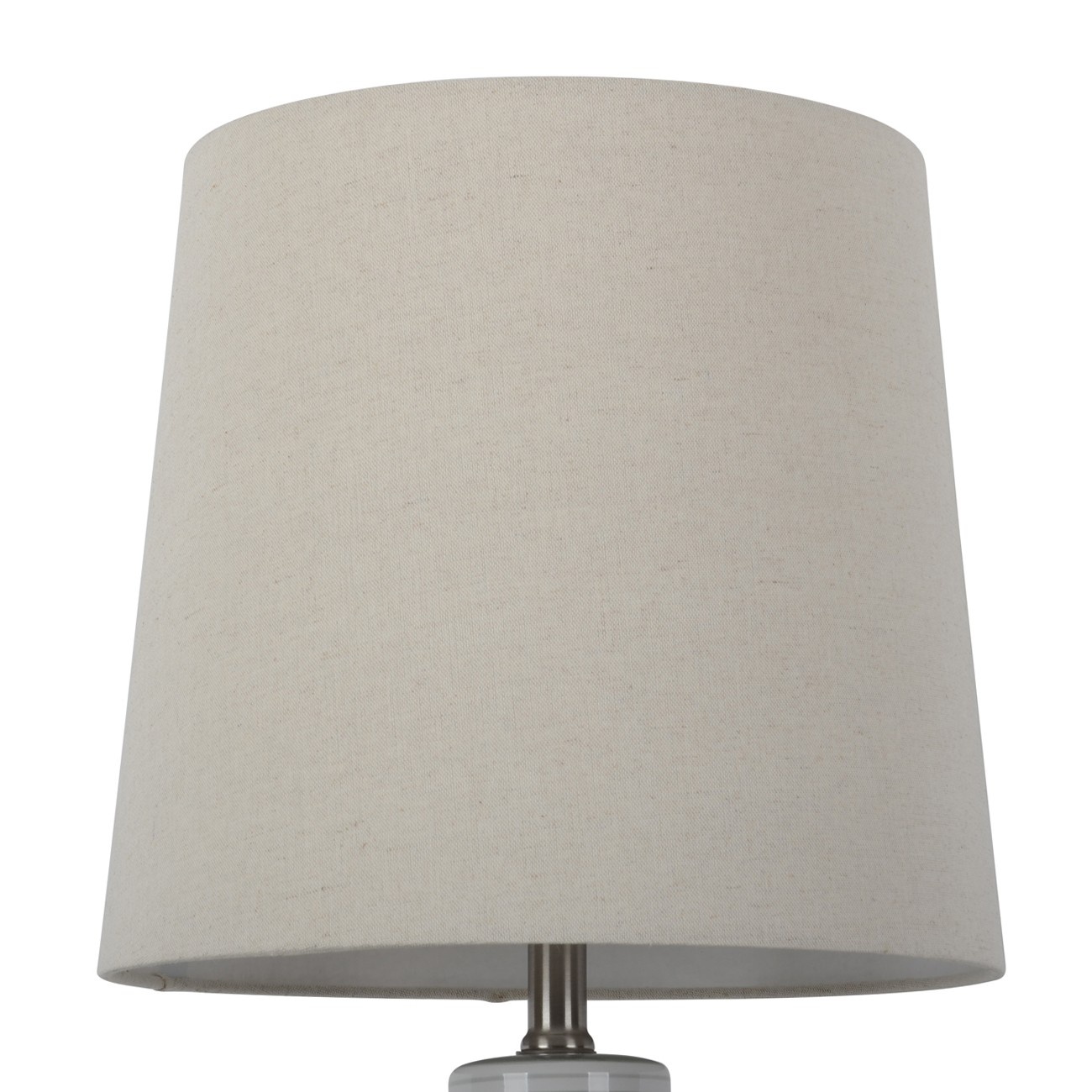 slide 1 of 2, Replacement Linen Mod Drum Lampshade Natural - Threshold, 1 ct
