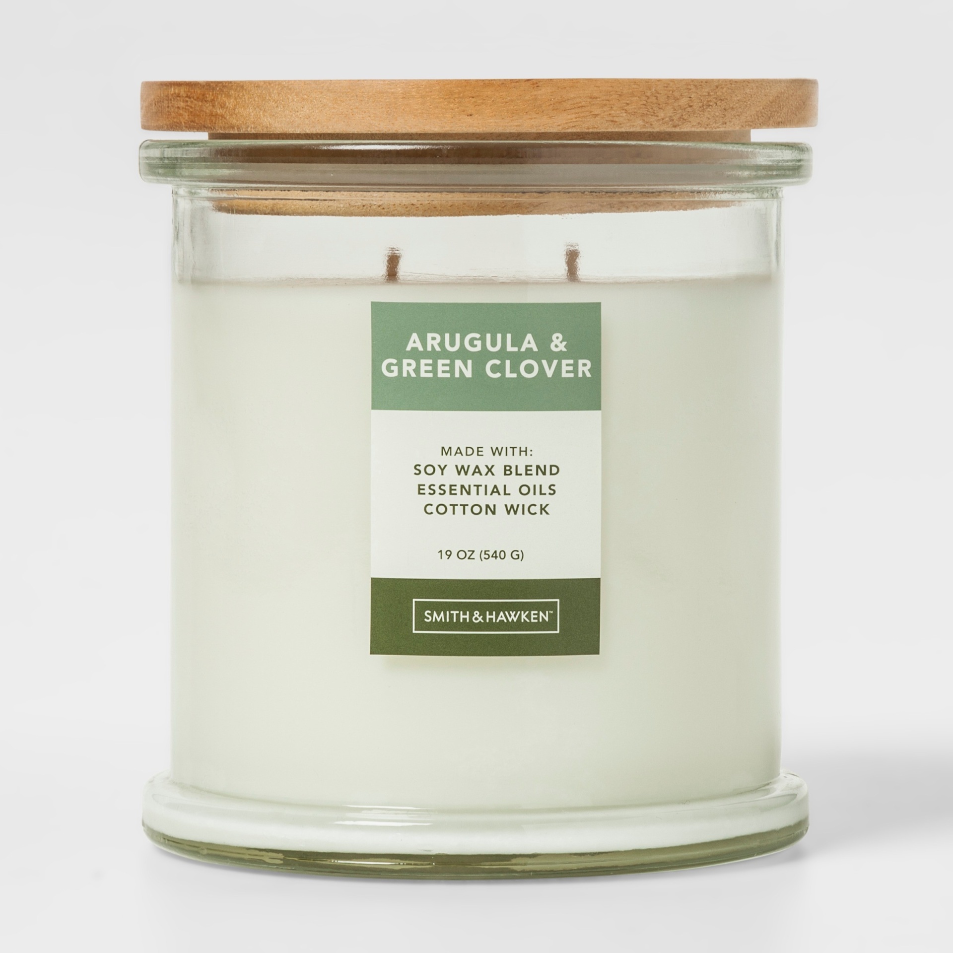 slide 1 of 2, Smith & Hawken Clover Arugula Candle, 1 ct