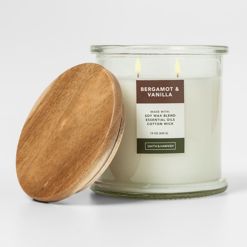 slide 2 of 2, Smith & Hawken Bergamot and Bark Candle, 1 ct