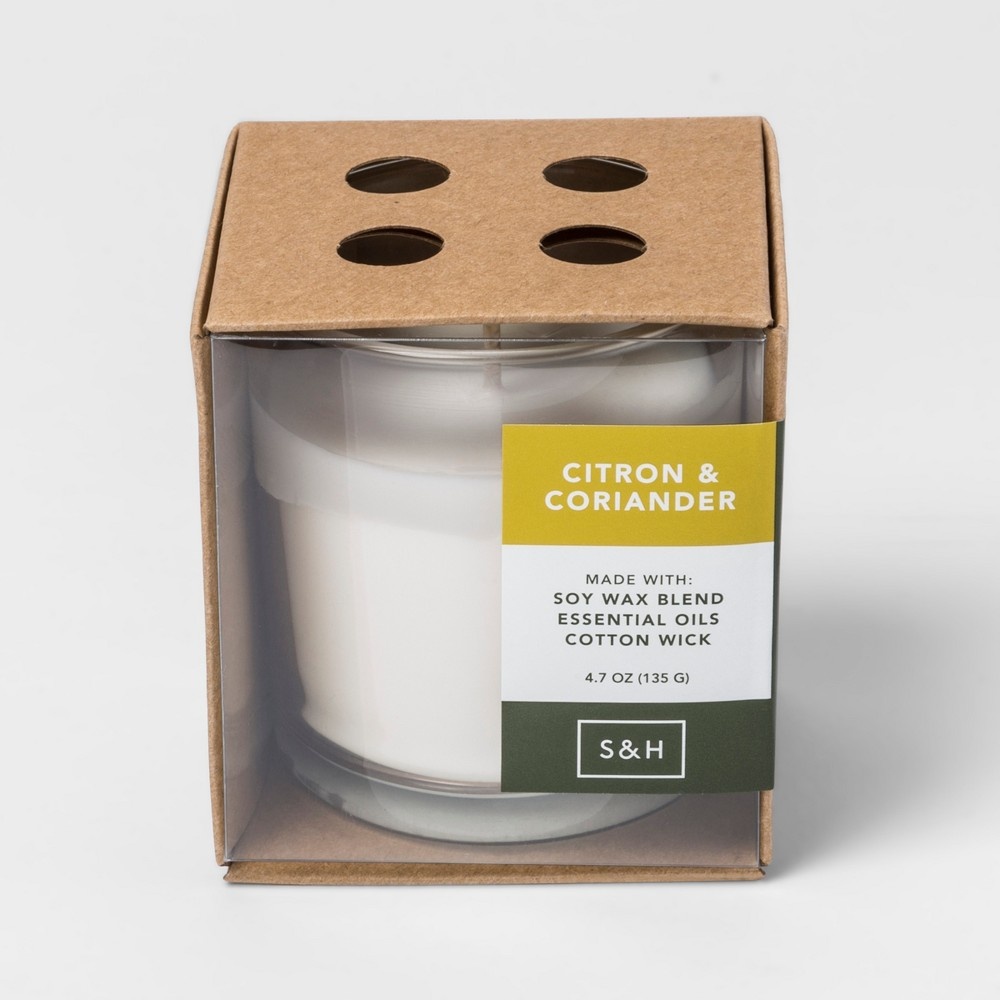 slide 3 of 3, Smith & Hawken Boxed Candle - Citron Coriander, 1 ct