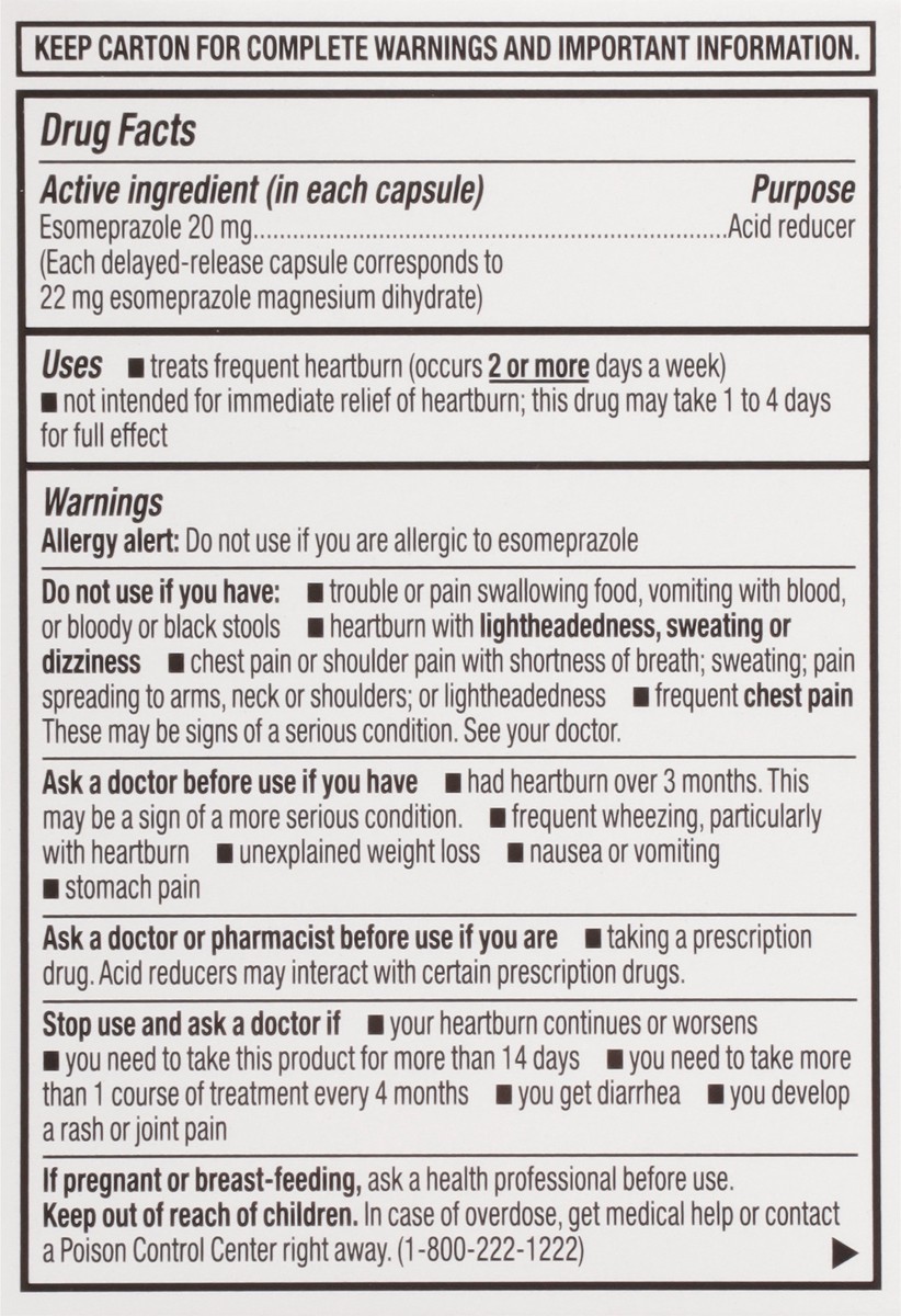 slide 3 of 15, Topcare Esomeprazole, 14 ct