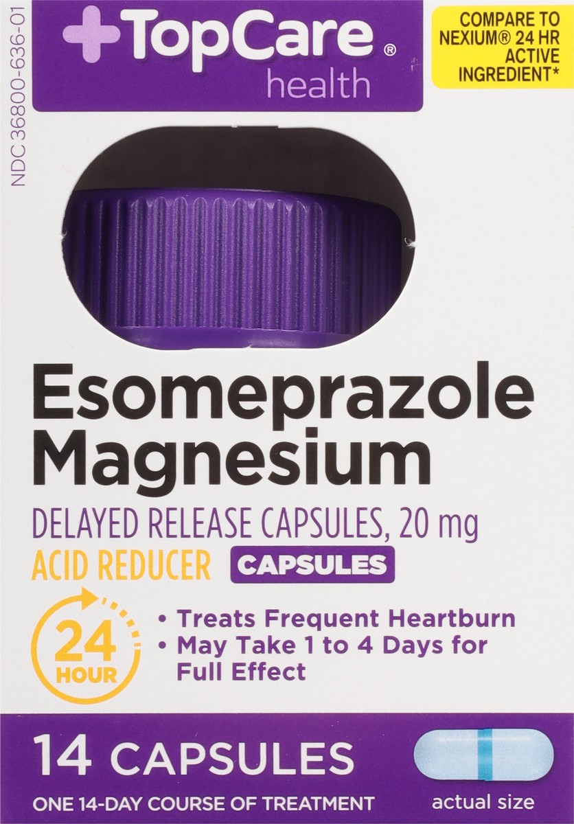 slide 7 of 15, Topcare Esomeprazole, 14 ct