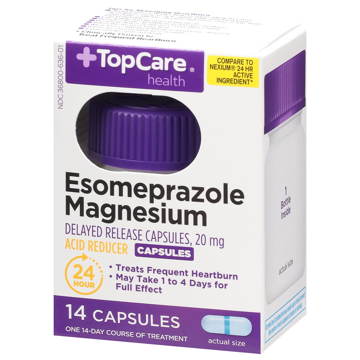 slide 5 of 15, Topcare Esomeprazole, 14 ct