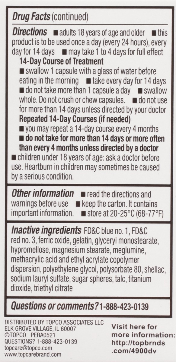 slide 2 of 15, Topcare Esomeprazole, 14 ct