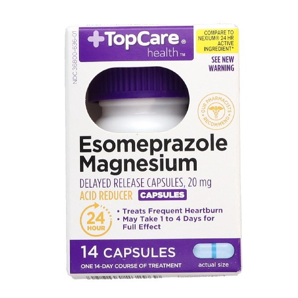 slide 1 of 15, Topcare Esomeprazole, 14 ct