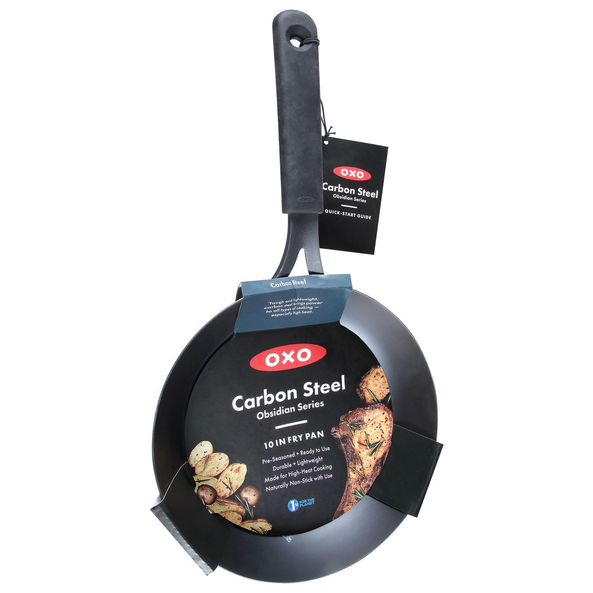 slide 5 of 12, Oxo Obsidian Frypan 10I Carbon Stl, 1 ct