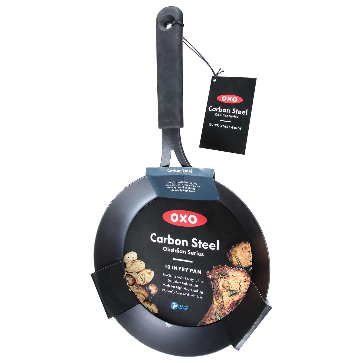 slide 8 of 12, Oxo Obsidian Frypan 10I Carbon Stl, 1 ct