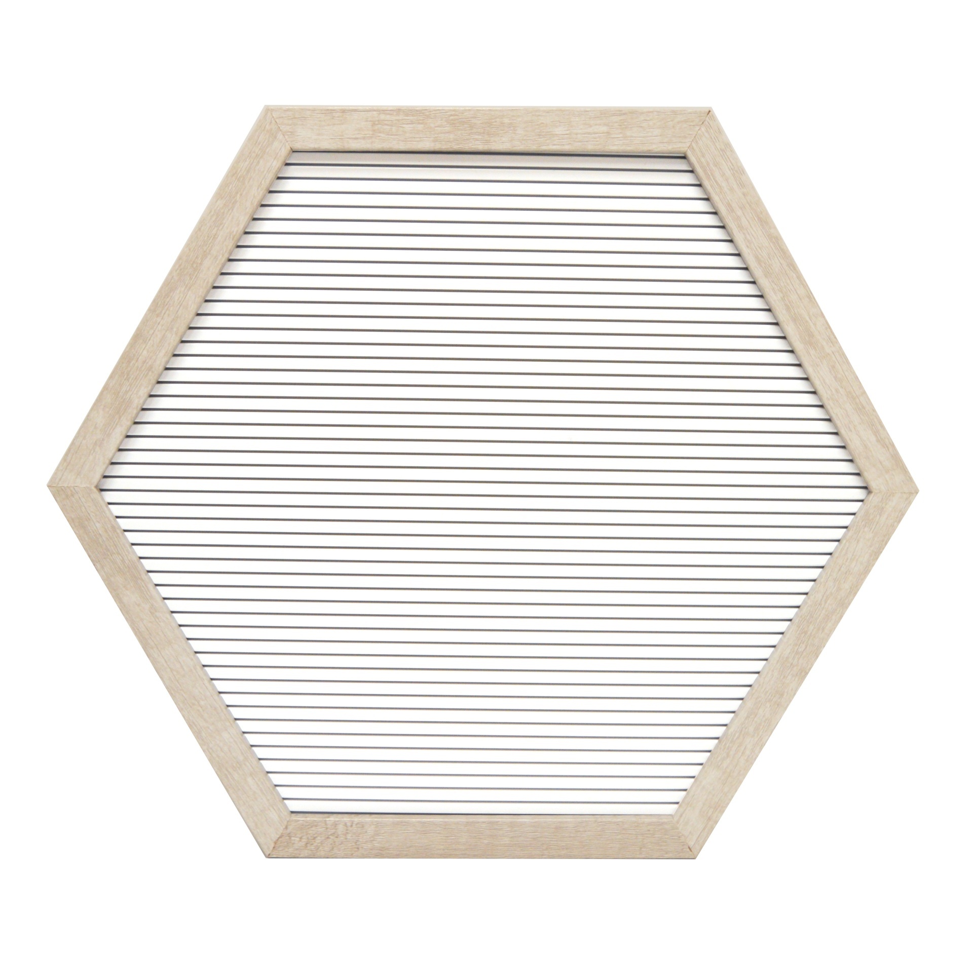 slide 1 of 1, Room Essentials Hexagon Letter Board Decorative Wall Art - White, 15.5 in x 13.7 in