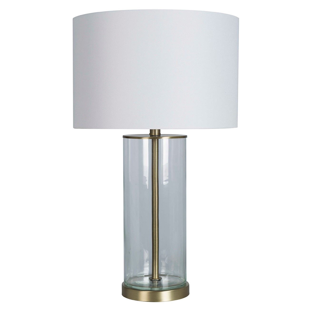 USB Fillable Accent Table Lamp (Includes LED Light Bulb) Brass
