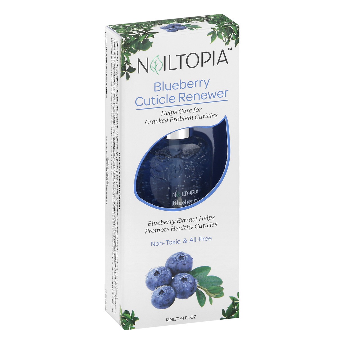 slide 8 of 12, Nailtopia Blueberry Cuticle Renewer 12 ml, 12 ml