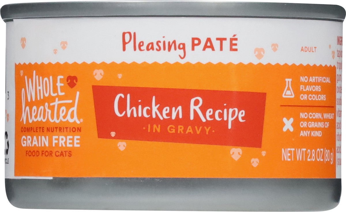 slide 4 of 15, Whole Hearted Adult Pate Grain Free Chicken Recipe in Gravy Food for Cats 2.8 oz, 2.8 oz