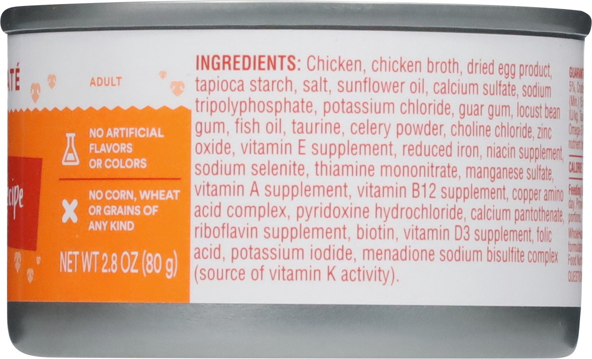 slide 5 of 15, Whole Hearted Adult Pate Grain Free Chicken Recipe in Gravy Food for Cats 2.8 oz, 2.8 oz